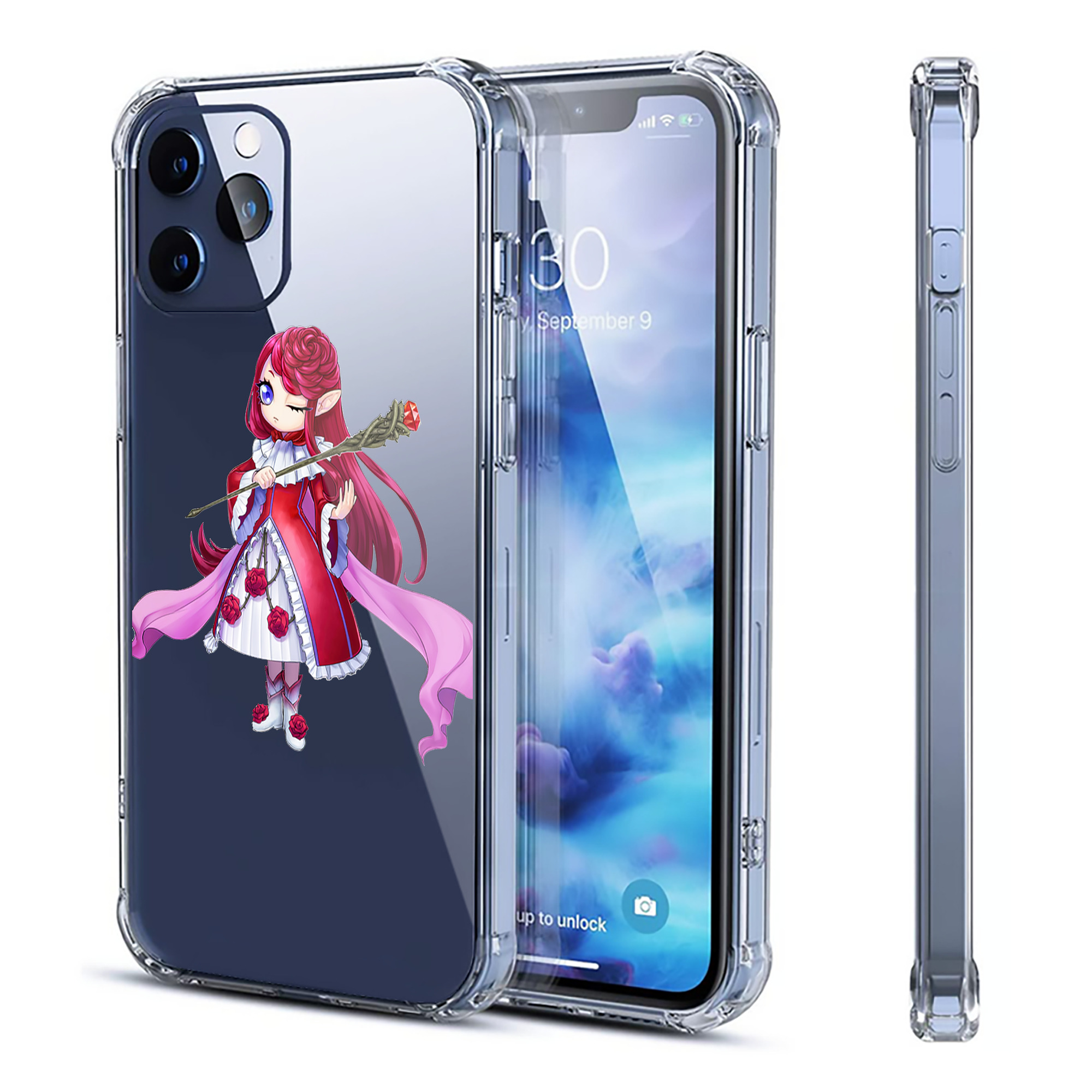 （画像用） 遊☆戯☆王 Yu-Gi-Oh! 【iPhone 12シリーズ対応】透明スマホケース（クリアソフトケース）